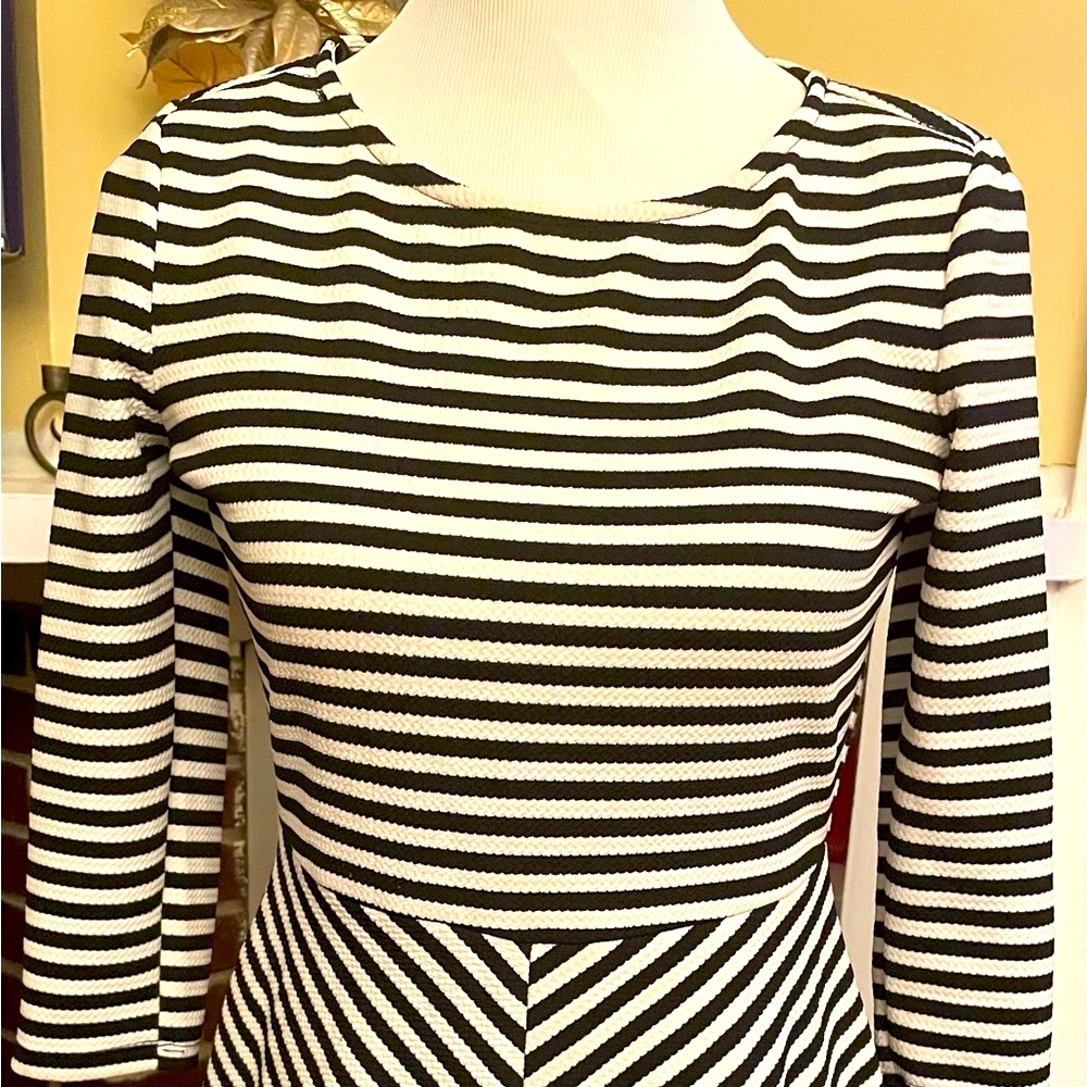 Iris Black & White Dress